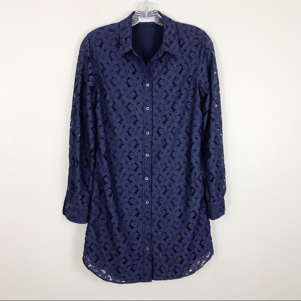 Equipment Femme Brett Floral Lace Shirtdress XS - Picture 2 of 8